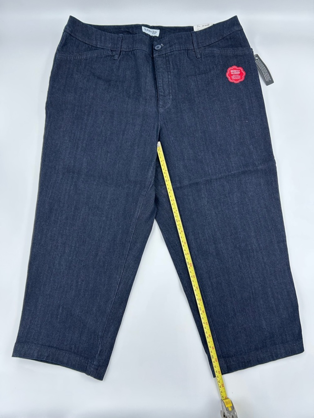 St. John's Bay Dark Indigo Capris 16W NWT - Picture 4 of 7
